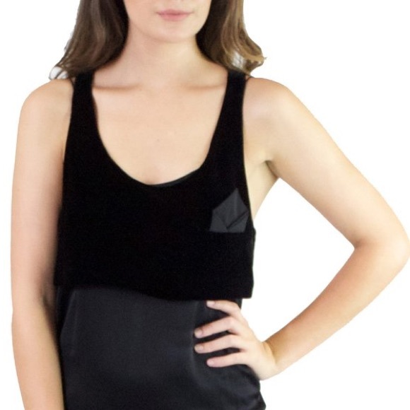 Alexander Wang Velvet Trim Silk Mini Dress - Picture 3 of 9